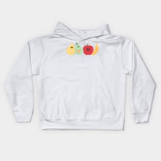 Cute Fruit Banana Apple Pear Avocado Kids Hoodie